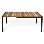 Стол обеденный раздвижной с прямоугольной столешницей на четырех черных ножках Blair варинант исполнения - 3 | Loft Concept в Липецке