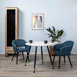 Шкаф-витрина в стиле лофт с чёрной стеклянной дверью Urban Style Space варинант исполнения - 6 | Loft Concept в Липецке