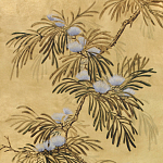 Обои ручная роспись Silk Tree Original colourway on Gold Bullion gilded paper варинант исполнения - 2 | Loft Concept в Липецке