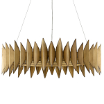 Люстра круглая с фактурным абажуром Graduated Heights варинант исполнения - 2 | Loft Concept в Липецке