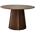 Круглый обеденный стол с мраморной столешницей Veras Marble Dining Table варинант исполнения - 1 | Loft Concept в Липецке