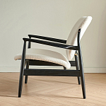 Кресло с каркасом и ножками из древесины и мягкими сиденьем и спинкой Venice варинант исполнения - 4 | Loft Concept в Липецке