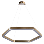 Люстра подвесная светодиодная в форме шестиугольника Диаметр 80 см Hexagon Horizontal варинант исполнения - 1 | Loft Concept в Липецке