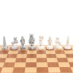 Шахматы Северные народы в ларце из натурального бука Decorative Thematic Chess варинант исполнения - 4 | Loft Concept в Липецке
