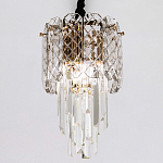 Подвесной хрустальный светильник Harmonica Crystal Gold Hanging Lamp варинант исполнения - 3 | Loft Concept в Липецке