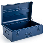 Металлический сундук Metal Dark Blue варинант исполнения - 3 | Loft Concept в Липецке