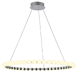 Люстра светодиодная кольцевая с круглыми плафонами белого цвета PEARLS Suspension 80 варинант исполнения - 2 | Loft Concept в Липецке