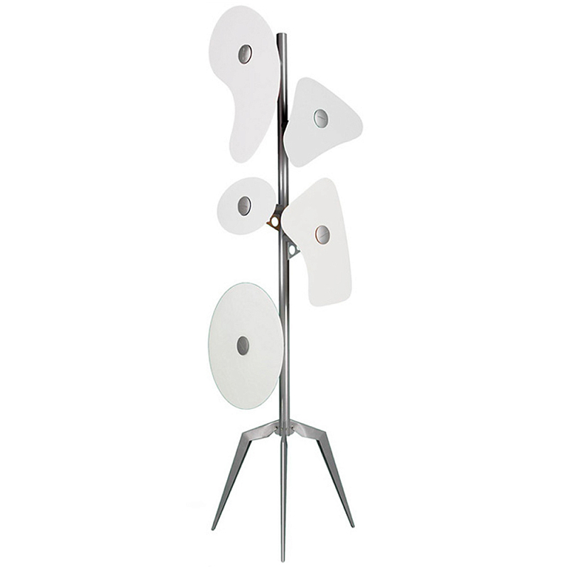Торшер Orbital Floor Lamp White Хром Белый Торшер Orbital Floor Lamp White Хром Белый в Липецке | Loft Concept