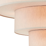 Люстра круглая трехъярусная с тканевыми абажурами Light Soft Glow варинант исполнения - 2 | Loft Concept в Липецке