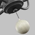 Люстра с 6-ю лампами и кремовыми деревянными бусинами Feiss варинант исполнения - 7 | Loft Concept в Липецке