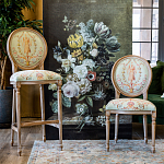 Барный стул из массива бука светло-зеленый с растительным орнаментом Raffael Angel Green Bar stool варинант исполнения - 8 | Loft Concept в Липецке