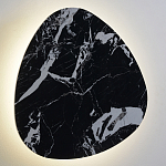 Бра треугольной формы из искусственного мрамора черного цвета Длина 47 см Ginger & Jagger варинант исполнения - 2 | Loft Concept в Липецке