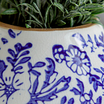 Ваза с синим цветочным узором Blue & White Ornament  варинант исполнения - 1 | Loft Concept в Липецке