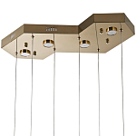 Люстра c 6-ю стеклянными плафонами золото Sparkling Bubbles Tube Gold Hanging Lamp варинант исполнения - 3 | Loft Concept в Липецке