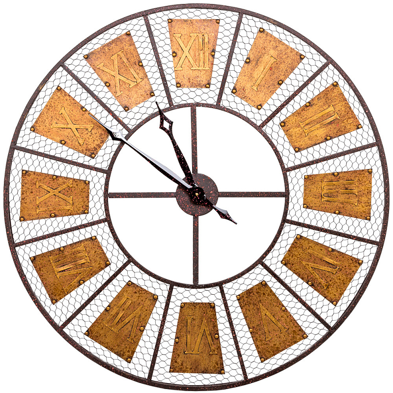 Часы настенные из металла в стиле лофт Clock with History Бронза Черный Часы настенные из металла в стиле лофт Clock with History Бронза Черный в Липецке | Loft Concept