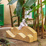 Дизайнерский модульный диван волнистой формы с цветным принтом Poltronova Superonda Sofa варинант исполнения - 22 | Loft Concept в Липецке