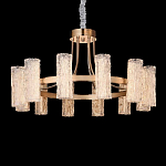 Люстра круглая с текстурными цилиндрическими плафонами Glimpse варинант исполнения - 5 | Loft Concept в Липецке