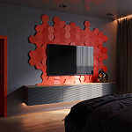 Гипсовая 3D Панель M-47 варинант исполнения - 1 | Loft Concept в Липецке