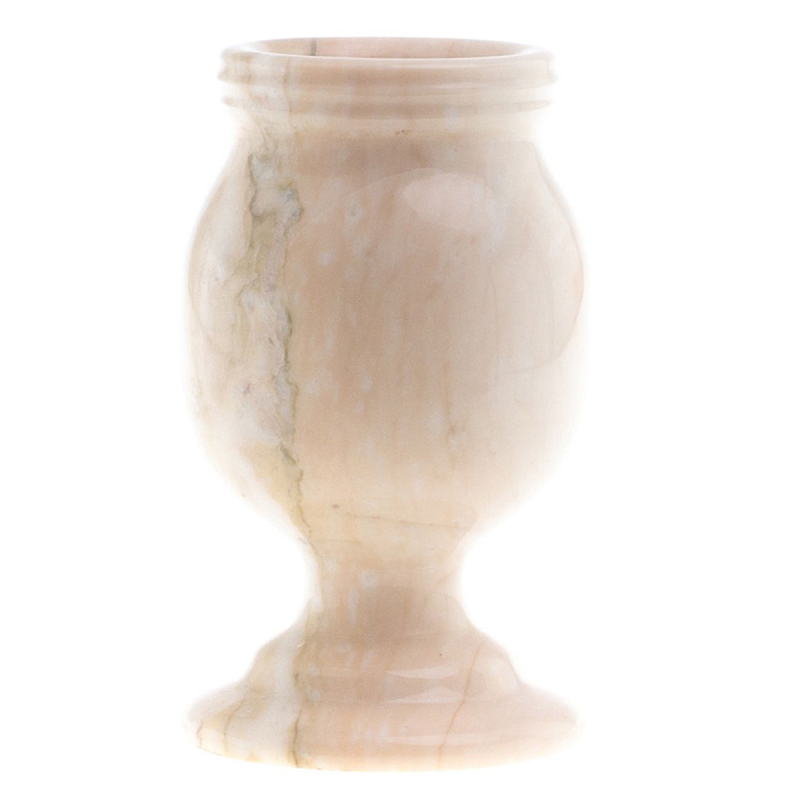 Ваза для цветов из натурального мрамора  Marble Vase 2 Бежевый в Липецке | Loft Concept 