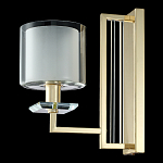 Бра с геометрическим каркасом из металла и цилиндрическим стеклянным плафоном Laurent варинант исполнения - 8 | Loft Concept в Липецке