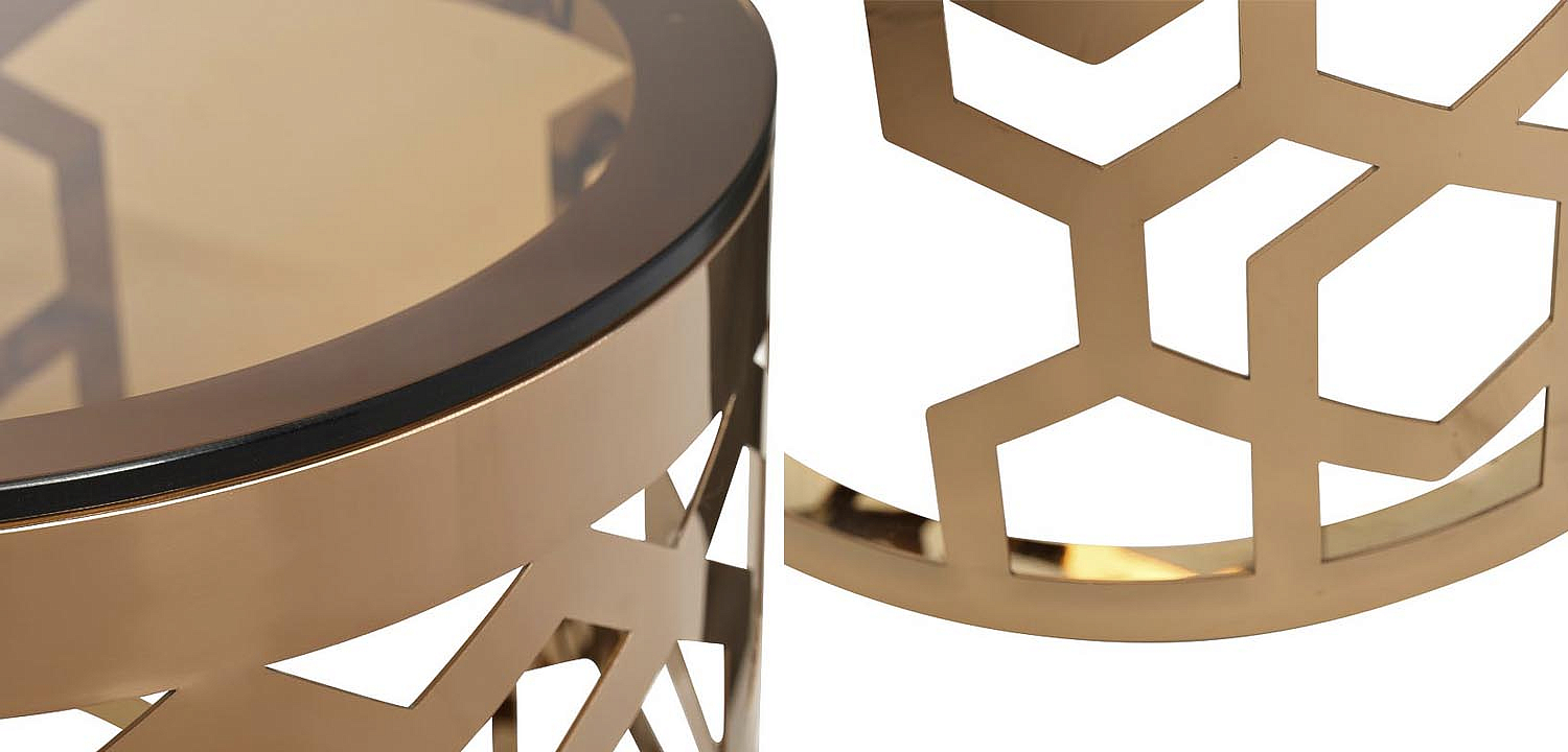 Подставка Yen Geometry pink gold cylinder 70 Подставка Yen Geometry pink gold cylinder 70 - Loft-Concept в Липецке