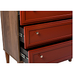 Комод красный из массива бука с 3-мя ящиками Wenge Light варинант исполнения - 5 | Loft Concept в Липецке