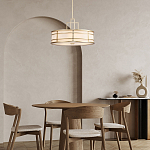 Подвесной светильник цвета латунь с белым матовым плафоном с геометрическим рисунком Feiss варинант исполнения - 8 | Loft Concept в Липецке