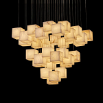 Люстра подвесная с квадратными плафонами из натурального камня Glowing Spheres варинант исполнения - 6 | Loft Concept в Липецке