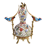 Ваза из фарфора с птицами и цветочной росписью Garden of Eden варинант исполнения - 2 | Loft Concept в Липецке