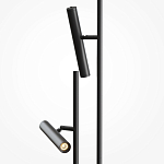 Напольный торшер светодионый черный Lumen Duo варинант исполнения - 2 | Loft Concept в Липецке