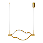 Подвесной светильник волнообразный изогнутый на двух тросах 103 см Spiral Lighting варинант исполнения - 3 | Loft Concept в Липецке