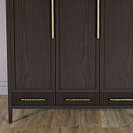 Большой Шкаф Primo Темный орех с 3 дверьми и 3 выдвижными ящиками варинант исполнения - 2 | Loft Concept в Липецке