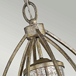 Подвесной светильник овальной формы с цилиндрическим плафоном в цвете сусальное серебро Kichler варинант исполнения - 3 | Loft Concept в Липецке