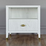 Прикроватная тумбочка с полкой Elsa Dreams White варинант исполнения - 5 | Loft Concept в Липецке