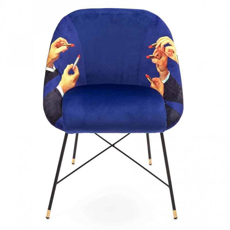 Кресло Seletti Padded Chair Lipsticks Мульти Черный в Липецке | Loft Concept 