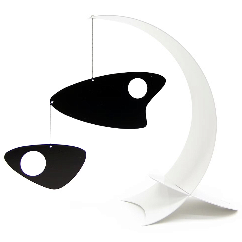 Декоративная статуэтка Abstract Fish Statuette Белый Черный в Липецке | Loft Concept 