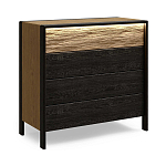 Комод 4 ящика с подсветкой на рельефном фасаде Warm Industrial варинант исполнения - 3 | Loft Concept в Липецке