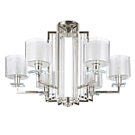 Люстра с 6-ю цилиндрическими плафонами из стекла Laurent варинант исполнения - 3 | Loft Concept в Липецке