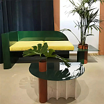 Дизайнерский журнальный стол с рельефным основанием Dutynor варинант исполнения - 3 | Loft Concept в Липецке