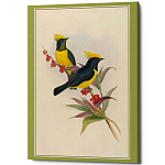 Постер на холсте с изображением птиц Blooming Birds Poster варинант исполнения - 9 | Loft Concept в Липецке