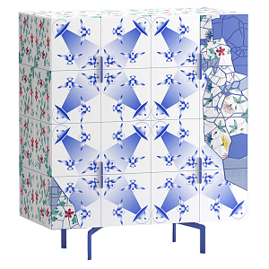 Тумба на синих ножках Venti Re Rblue