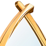 Зеркало овальное в деревянной золотистой раме Oval Gold Lines варинант исполнения - 2 | Loft Concept в Липецке