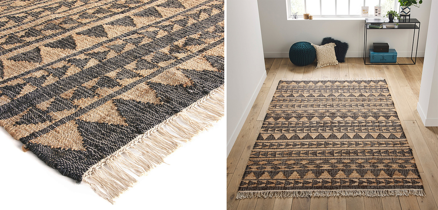 Ковер с бахромой Carpet Graphic Design Triangles Ковер с бахромой Carpet Graphic Design Triangles - Loft-Concept в Липецке