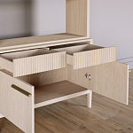 Стеллаж Primo с ящиками Светлый дуб  варинант исполнения - 6 | Loft Concept в Липецке