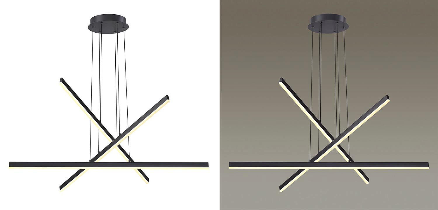 Люстра Rolf Black Lines Chandelier Люстра Rolf Black Lines Chandelier - Loft-Concept в Липецке