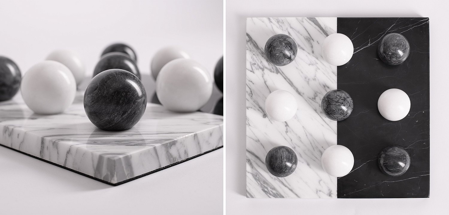 Аксессуар для интерьера Marble Board and Balls Аксессуар для интерьера Marble Board and Balls - Loft-Concept в Липецке