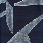 Обои ручная роспись в стиле Арт-деко Symphony Colourway SC-104 on Kyanite silk dupion варинант исполнения - 1 | Loft Concept в Липецке