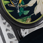 Стул чёрный из натурального бука с изображением птица в саду Blooming Magnolias варинант исполнения - 3 | Loft Concept в Липецке