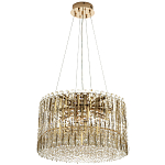 Круглая люстра с металлическими и хрустальными подвесками Bonnay Crystal Chandelier варинант исполнения - 4 | Loft Concept в Липецке