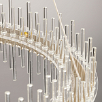 Люстра круглая с прозрачными стеклянными трубками 51 см Nembus варинант исполнения - 11 | Loft Concept в Липецке